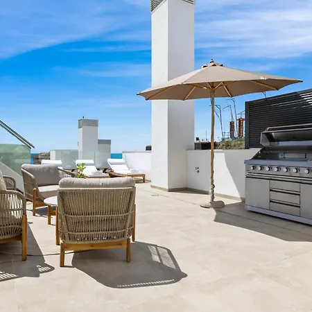 Penthouse Diamond - Private Pool, Terrace, Sea View, Gym & Bbq * Fuengirola